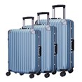 thumbnail image 1 of Claxton Aluminum Frame Luggage 3 pc Set (20"+24"+28"), 1 of 2