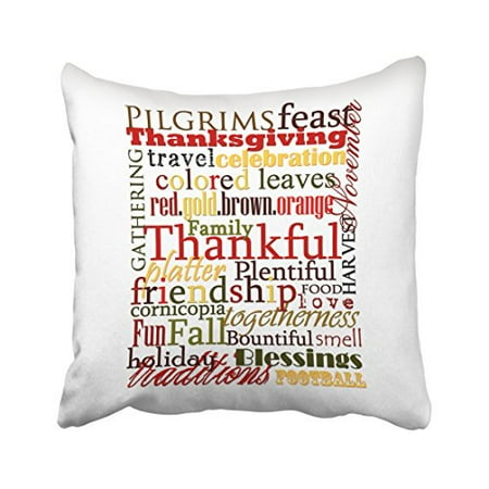 WinHome Colorful Quotes Thankful Celebration Fall Holiday Leaves Inspiration Decorative Pillows With Quotes WinHome Colorful Quotes Thankful Celebration Fall Holiday Leaves Inspiration Decorative Pillows With Quotes