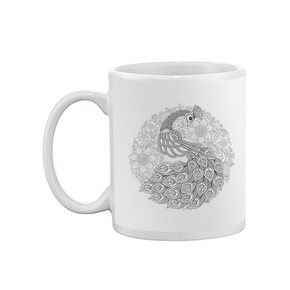 Beautiful Bird Zentangle Style Mug - Image by Shutterstock