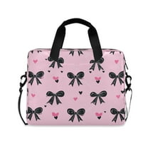 16" Laptop Tote Bag Laptop Sleeve Case Computer Briefcase for Work & Travel Black Bows