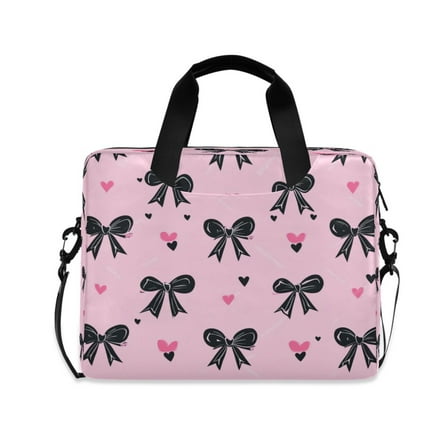 16" Laptop Tote Bag Laptop Sleeve Case Computer Briefcase for Work & Travel Black Bows