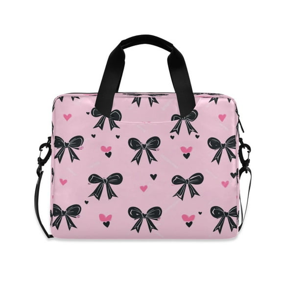 16" Laptop Tote Bag Laptop Sleeve Case Computer Briefcase for Work & Travel Black Bows