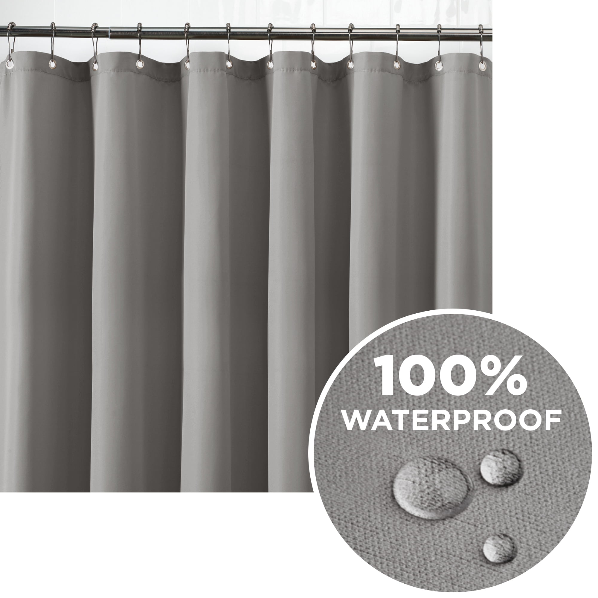 gray shower curtain liner