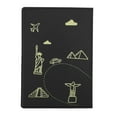 thumbnail image 4 of Unique Bargains 1 Pc Passport Holder Durable Eiffel Tower Airplane Document Holder for Travel Black, 4 of 5