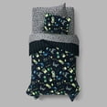 thumbnail image 5 of Mainstays Kids Glow in the Dark Gamer Reversible Comforter Set with Sheets, Twin, 5 Pieces, 5 of 11
