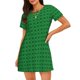 thumbnail image 1 of Disketp Green St. Patrick’s day para Camisón Corto de Manga Corta para Mujeres, Camisón Cómodo con Escote Redondo, Bonito y Confortable, 1 of 6
