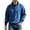 Blue, variant on hlysgo Mens Stand Collar Henley Tops Snap Pullover Quilted Placket Sweatshirt Fleece Fall Winter Work Hiking Daily Casual Blouse Blue,L