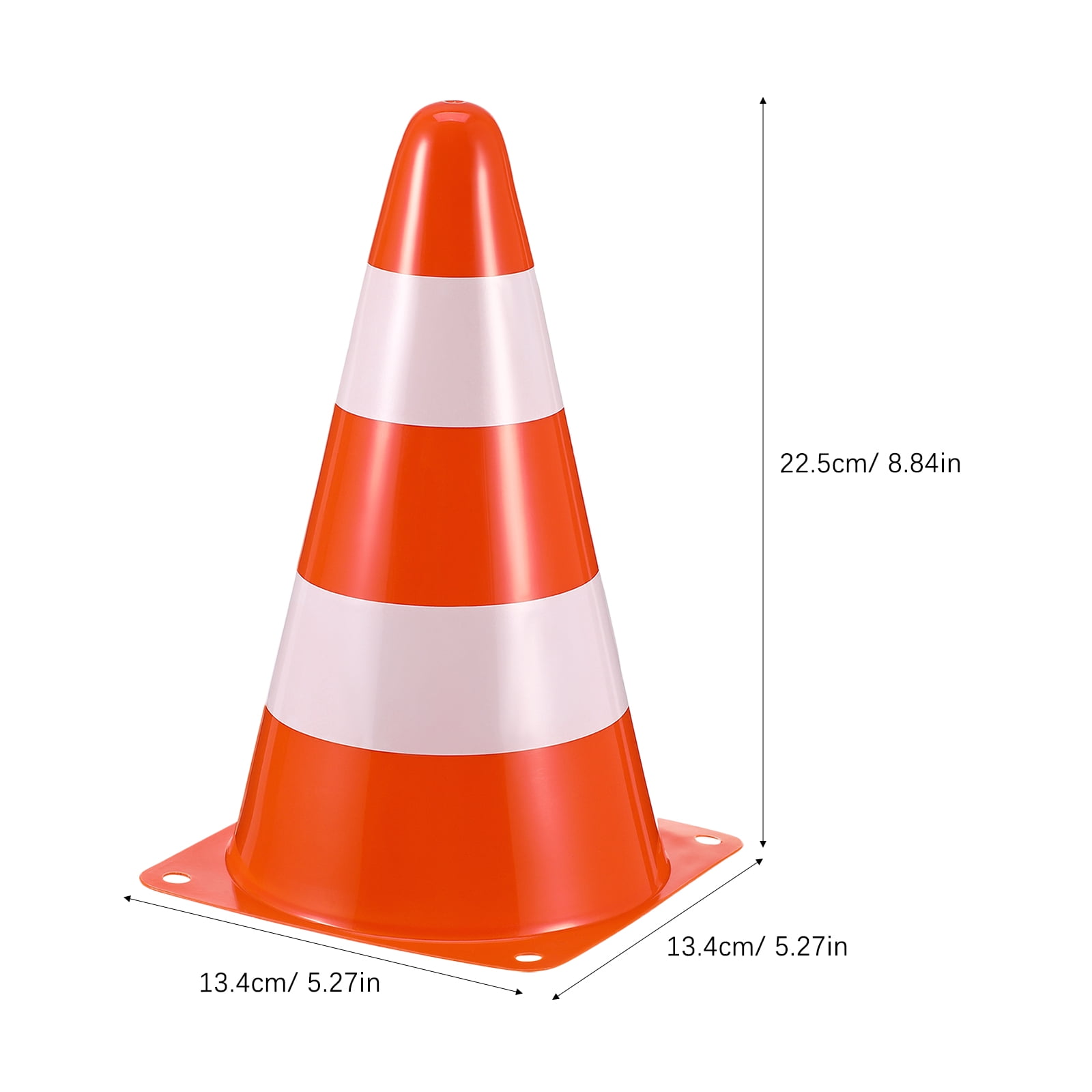 WRISTBIQUE 10Pcs Portable Stackable Orange Cones for Sports Training and Outdoor Drills