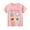 Pink 2, variant on Kkkded Baby Summer T-Shirt for Boys Short Sleeve Cotton Casual Tees Tops 2-8 Years Unisex Cotton Tees Shirt for Kids