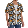 thumbnail image 2 of Wukai Happy Halloween2 Men's Casual Short-Sleeve Button Down Shirt,Cuban Shirts for Men,Mens Short Sleeve Dress Shirts-3X-Large, 2 of 5