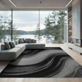 thumbnail image 2 of ODIKA 8'x10' Washable Area Rug Durable, Non-Slip Modern Abstract Flowing Ombre Accents And Asymmetrical Movement for Living Room, Under Sectional, Family, 2 of 7