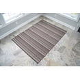 thumbnail image 3 of Benissimo Contemporary Indoor / Outdoor Area Rug STRIPES Collection I 6x9 I Brown, 3 of 6