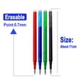 thumbnail image 2 of 20/30/40/50Pcs Set Erasable Gel Pen Refill 0.7mm Tip Color Ink Rod Replacement Office Writing Drawing Stationery Accessory 11cm 50Pcs Blue, 2 of 5