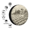 thumbnail image 4 of Naloa Vineyard Landscape PVC Leather Spare Tire Wheel Cover for Car Truck SUV Camper Trailer Universal Fit many size16 inch, 4 of 6