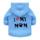 thumbnail image 1 of Camisetas para perros I Love My Mom Camisetas para perros para perros pequeños Ropa para perros pequeños medianos grandes Gatos Niños Niñas Adepaton CPB-DE-LYY2096-4, 1 of 5