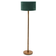 Wood Floor Lamp with Green Velvet Shade by Drew Barrymore Flower Home