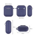 thumbnail image 1 of AirPods Case, Full Protective Silicone AirPods Accessories Cover Compatible with Apple AirPods 2 Wireless and Wired Charging Case(Front LED Visible) 2 Pack, 1 of 7