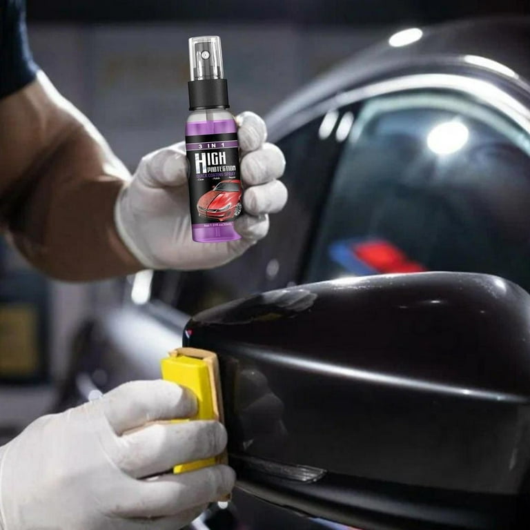 Tohuu Coating Spray 3 In 1 Car Polish High Protection Quick Car Coating  Spray Hydrophobic Car Shine Spray methodical 