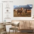 thumbnail image 5 of Elephant Stock The Amazing Icelandic Horses Wall Art - Horizontal Canvas Wall Art - Living Room Wall Decor - Animal Canvas - Gray And Brown Decor By Scott Stulberg - 48" x 32", 5 of 8