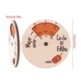 thumbnail image 4 of Wooden Fifth Degree Wheel, Melody Tool, Chord Wheel, Music Theory Learning Tool, Music Accessories for Beginner Musicians, Melody Tool, 4 of 4