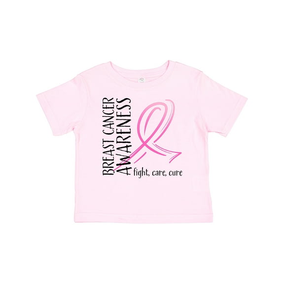 Inktastic Breast Cancer Awareness Fight, Care, Cure Boys or Girls Baby T-Shirt