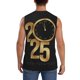 thumbnail image 4 of Balery 2025 Happy New Year Camisetas sin mangas para hombre, absorbe la humedad y protege contra el mal olor.-XX-Large, 4 of 7