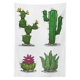 thumbnail image 3 of Ambesonne Cactus Tablecloth Rectangular Table Cover, Mexican Flora Pattern, 60"x84", Green Pink Grey, 3 of 4