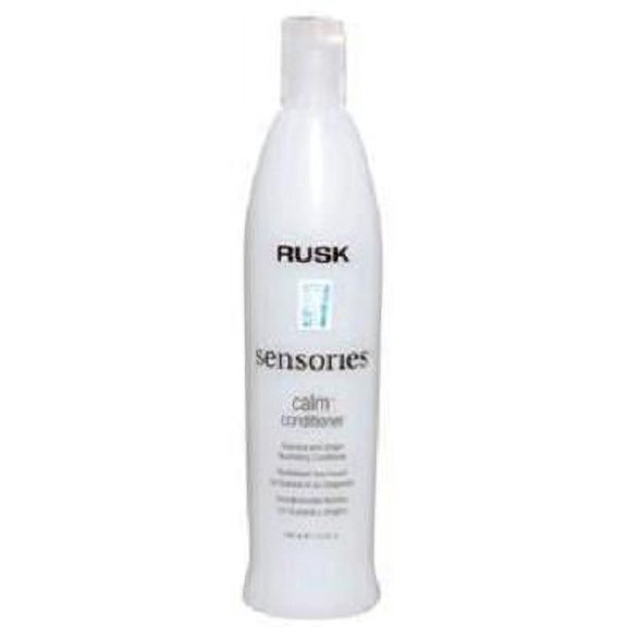 Size : 13 oz , Rusk Calm Conditioner Guarana & Ginger 60 Second Hair Revive , Hair Scalp Head - Pack of 1 w/ SLEEKSHOP Teasing Comb