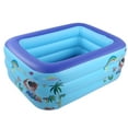 thumbnail image 4 of Rewera 125x95x48cm 3‑Circle Portable Home Garden Courtyard Inflatable Swimming Pool for Children Kid, 4 of 8