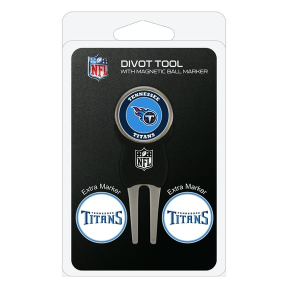 Team Golf NFL TENNESSEE TITANS Divot Tool Pack With 3 Golf Ball Markers