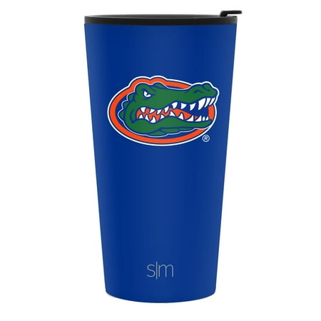 Gator Tumbler - Simple Modern 16oz Pint Tumbler - Florida Gators Vacuum Insulated 18/8 Stainless Steel Tailgating Cup Travel Mug - Florida