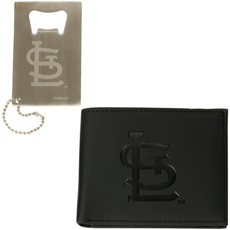 - St. Louis Cardinals Bi-Fold Wallet & Bottle Opener Gift Set - No Size