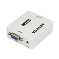 thumbnail image 2 of Adaptateur Mini VGA vers AV RCA 1080P PC vers TV PAL NTSC (Blanc), 2 of 5