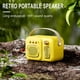 thumbnail image 4 of Pisexur Electrónica para Hombres Creativo Retro Altavoz Inalámbrico Bluetooth Mini Teléfono Móvil Portátil Nostálgico Subwoofer Portátil para Exteriores Pequeño Audio Electrónica para Niños, Organiza, 4 of 5