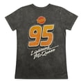 thumbnail image 4 of Disney Pixar Cars Lightning McQueen 95 Juniors Graphic T-Shirt, Vintage Wash, XS-XL, 4 of 8