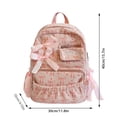 thumbnail image 3 of WAYUTE Kids Backpack Versatile Bow Knot Print Zip Up Back to School Backpack Lightweight Daypack for Students Daily Use Bookbag Casual School Activities, 3 of 7