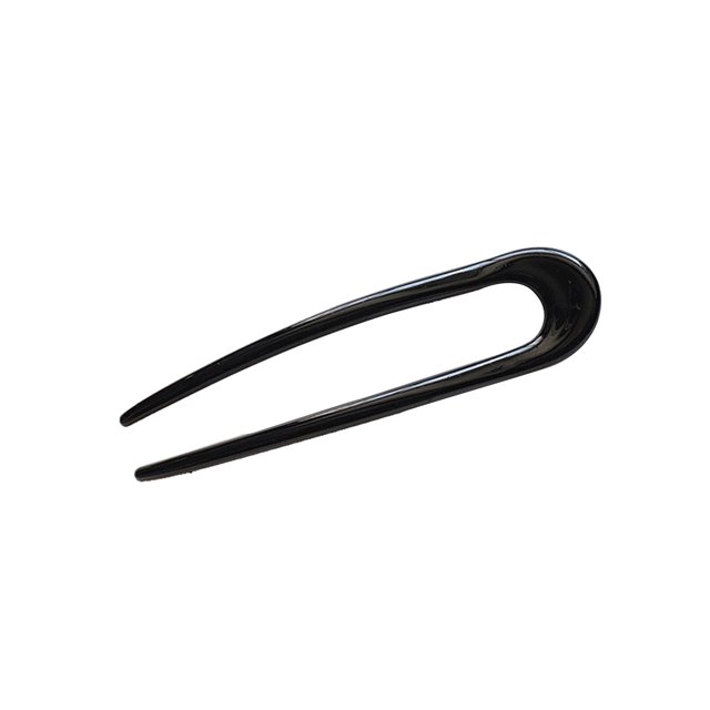 Qarigey Palillos para el cabello en forma de U, moda para chicas, elegante horquilla hecha a mano para mujeres, soporte ligero, accesorios para la cabeza Accesorio para el cabello Negro Qarigey AP011005-01B