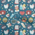 thumbnail image 1 of oneOone Velvet Teal Blue Fabric Tool Sewing Craft Projects Fabric Prints By Yard 58 Inch Wide, 1 of 4