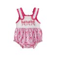 thumbnail image 1 of Gupgi Infant Girl Bodysuit Summer Newborn Sleeveless Bow Print Romper, 1 of 9