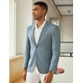 thumbnail image 4 of COOFANDY Mens Linen Casual Blazer Slim Fit Sport Coat Two Button Summer Suit Jacket Lightweight Business Sport Jacket, 4 of 6