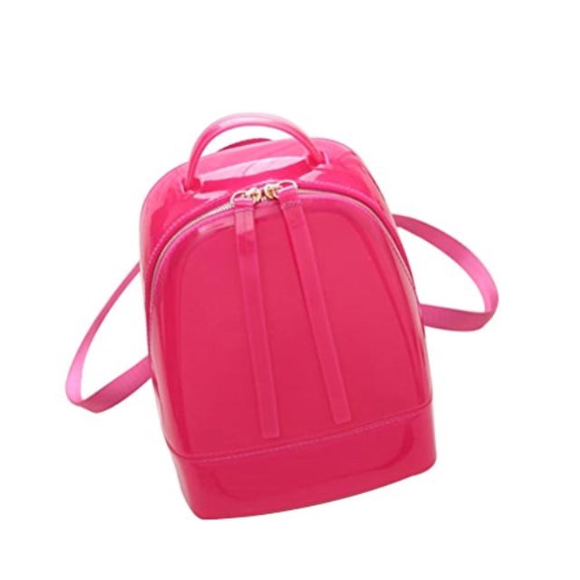 Oulii OULII Middle Size Jelly Backpack Cute Candy Color Backpack for