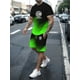 thumbnail image 4 of Traje deportivo transpirable de secado rápido para hombre, camiseta de manga corta, traje de Jogging, moda informal, Verano, 4 of 5