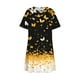 thumbnail image 5 of Vestido de Manga Corta para las Mujeres Casual Impreso Cuello Redondo, Vestido de las Señoras para la Primavera Y el Verano de Uso Diario, 5 of 9
