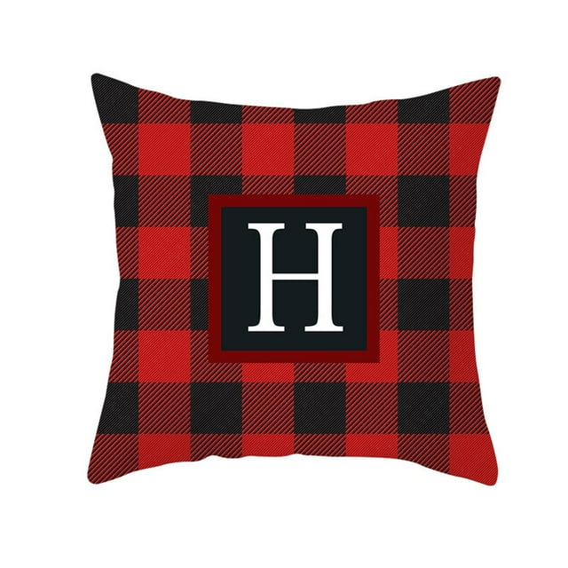 Christmas Pillowcase Cushion Cover Sofa Bed Decor With Hidden Zipper Peach Material Multi Color Design For Living Room Home Decoration 17.72X17.72 Inch 1Pc