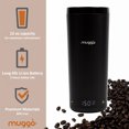 thumbnail image 3 of Muggo 12 oz Self-Heating Coffee Mug, Temperature Control Travel Mug, Black Portable Heated Coffee Mug with Leak-Proof Lid & 3-Hour Battery Life, 3 of 6