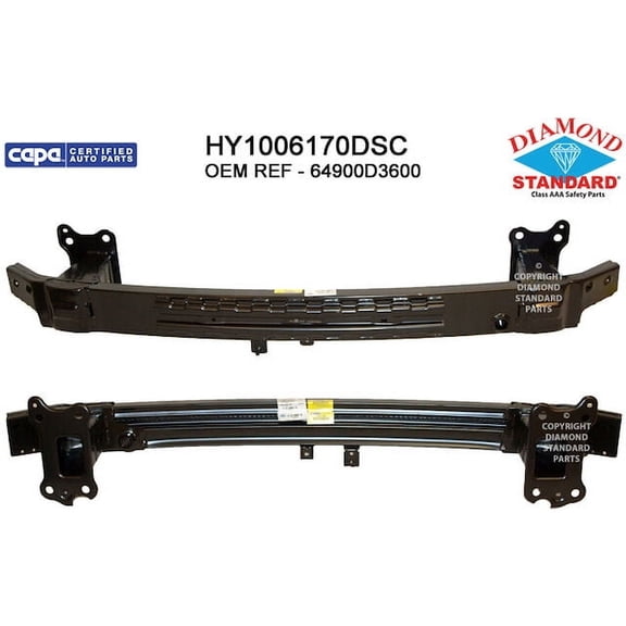 Front Bumper Impact Bar - Compatible with 2019 - 2021 Hyundai Tucson 2020