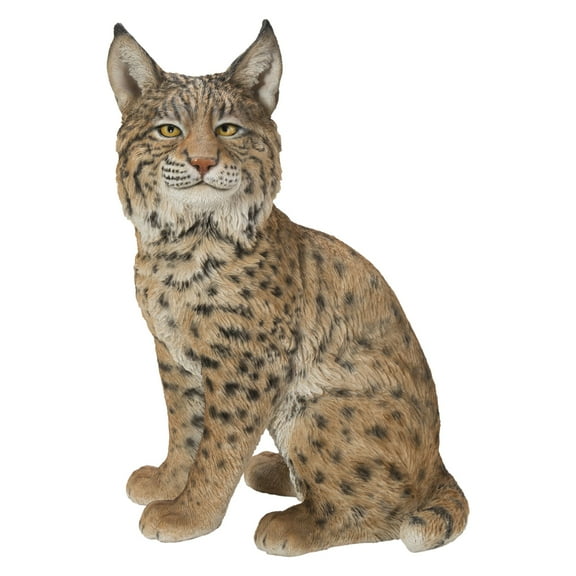 Hi-Line Gifts 20" Sitting Bobcat Outdoor Garden Statue