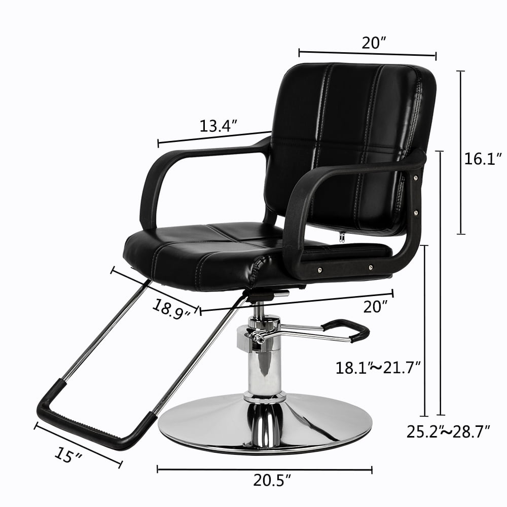 Lowestbest Adjustable Barber Chair, Leather Sponge Beauty Salon Chair, Hairdressing Chair Hair Salon Hydraulic Barber Chair for Home, Office, Barbers Shop, Black Lowestbest Adjustable Barber Chair, Leather Sponge Beauty Salon Chair, Hairdressing Chair Hair Salon Hydraulic Barber Chair for Home, Office, Barbers Shop, Black