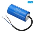 thumbnail image 3 of Uxcell 150uF 250VAC 2 Wires 50/60Hz CD60 Run Capacitor 2 Pack, 3 of 5