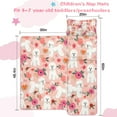 thumbnail image 5 of Pink Bichon Frise and Flower Toddler Nap Mats for Kids Preschool,Sleeping Mat Bag or Kids,Toddler Sleeping Bag,Toddler Nap Mat or Daycare, 5 of 6